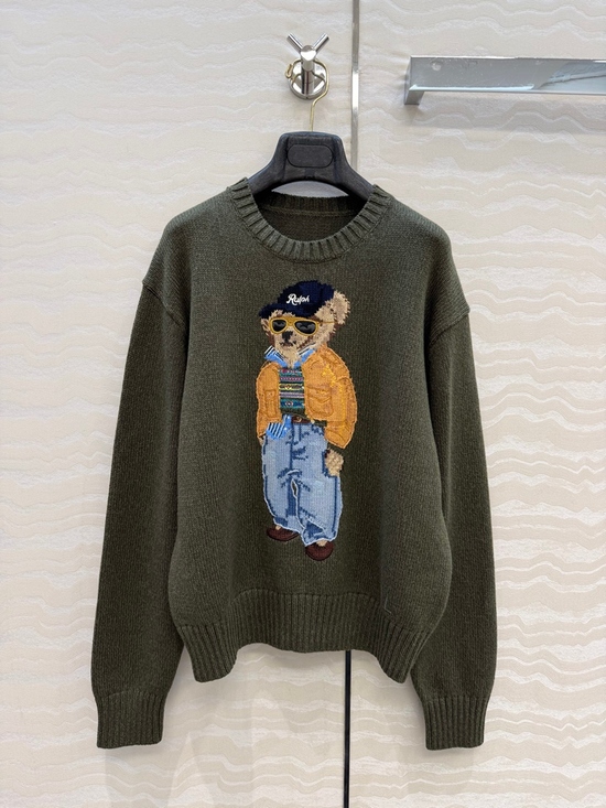 Ralph Lauren Sweaters - Ralph Lauren Preppy Bear Wool Blend Sweater